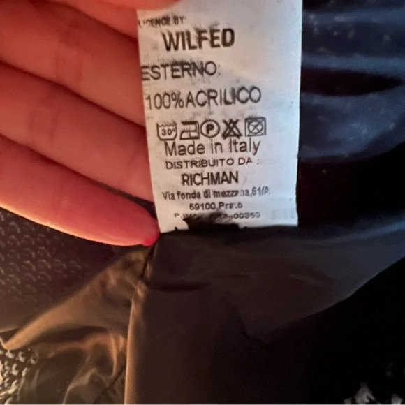 Wilfed Made in Italy Textured Open-Front Jacket – Size Large - Picture 8 of 9